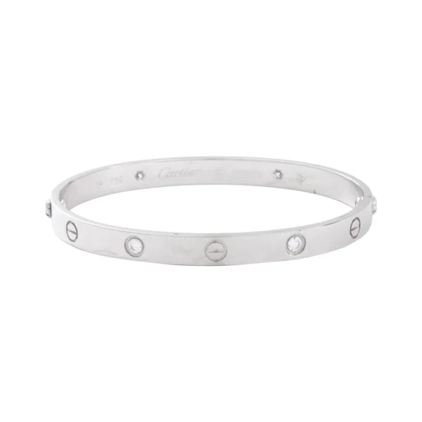 Brazalete Cartier Love 4 Diamantes