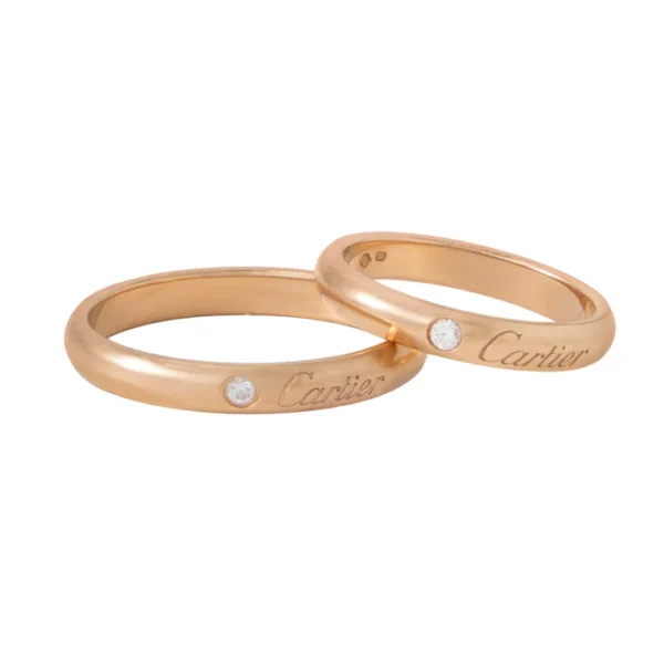 Par de argollas Cartier 18k