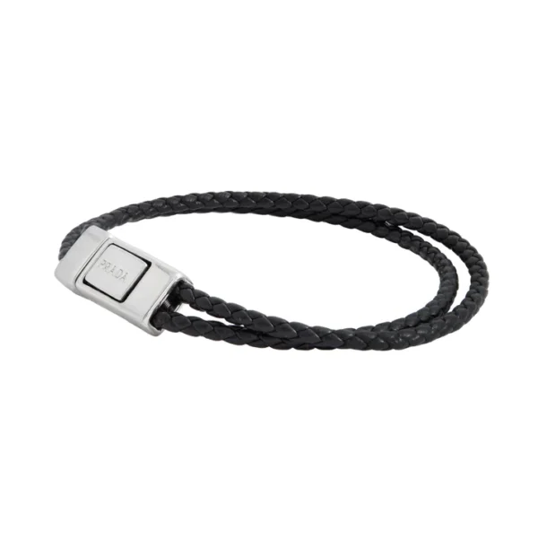 Pulsera Prada trenzada napa