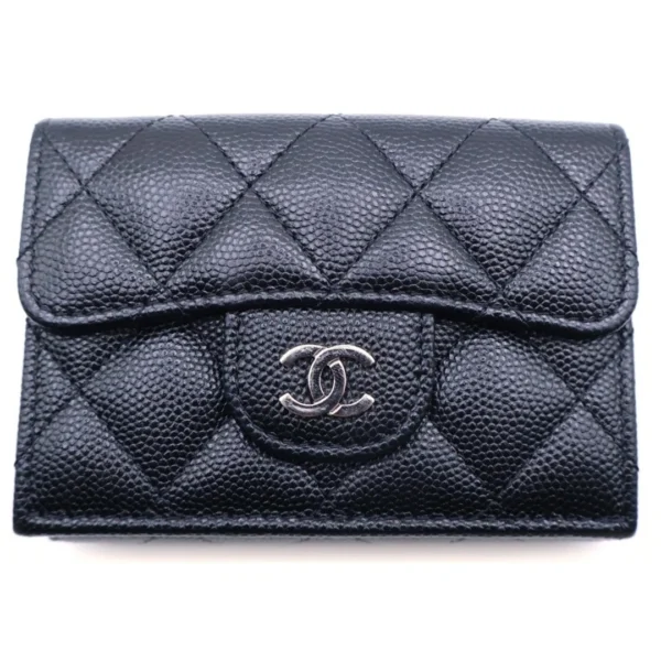 Tarjetero Chanel clasic flap caviar
