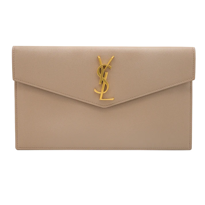 VENDIDO Pochette Saint Laurent en Piel Grain de Poudre