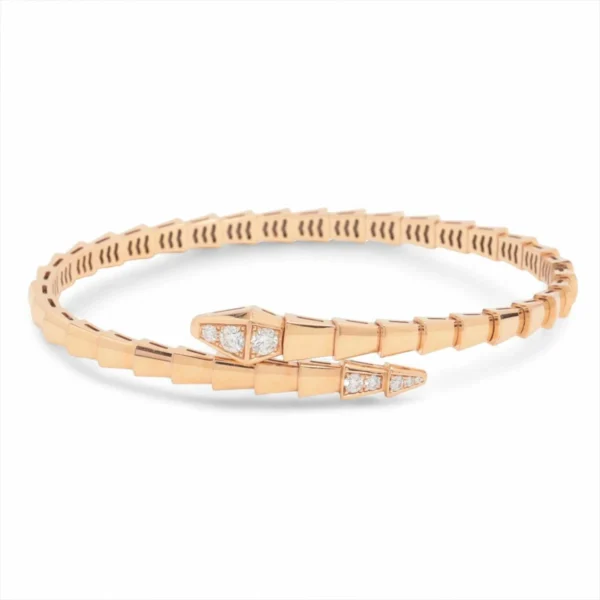 Brazalete Bvlgari Serpenti. Oro rosa 18k y Diamantes
