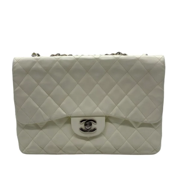 Bolsa Chanel Jumbo blanca