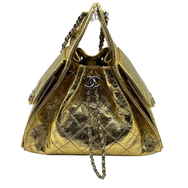 Bolsa Chanel 25 Pequeña  dorada